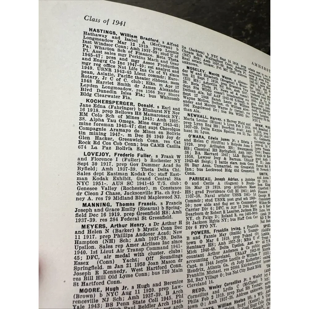 Amherst College Biographical Records 1951 Graduates &‎ Non-Graduates 1900-1951